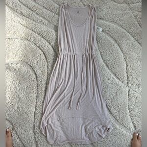 Casual Beige Sleeveless Dress